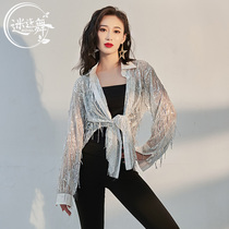 Танец живота Розмари сочетается с новым потоком Su shimmery dance practie Shirt Oriental Dance Performance Wear