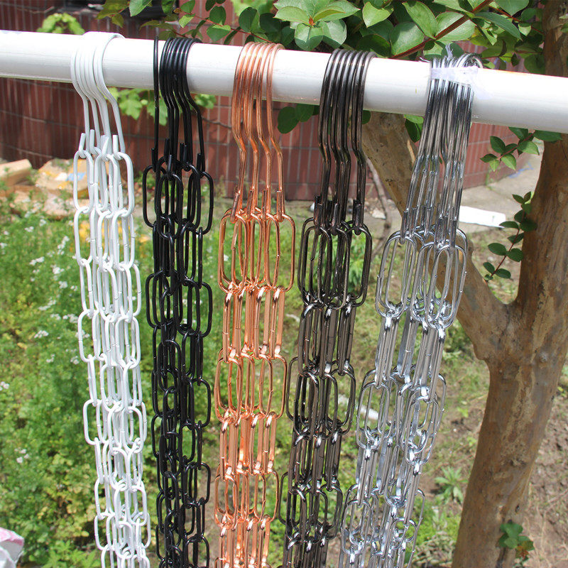 Clothes adhesive hook iron chain ring clothing store adhesive hook long hook S hook chain display rack upper wall hanger connecting strip