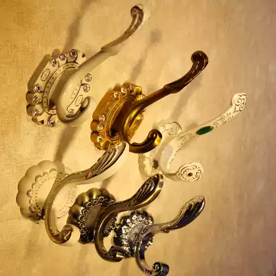 Clothing store adhesive hook Wall clothing rack single hook hanger display rack women's clothing store shelves European retro point hanging