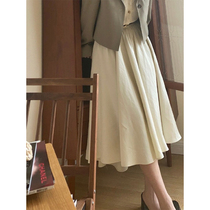 Nicepeople 2021 Spring and Summer new product Tencel linen elegant large loose skirt Loose pleated skirt