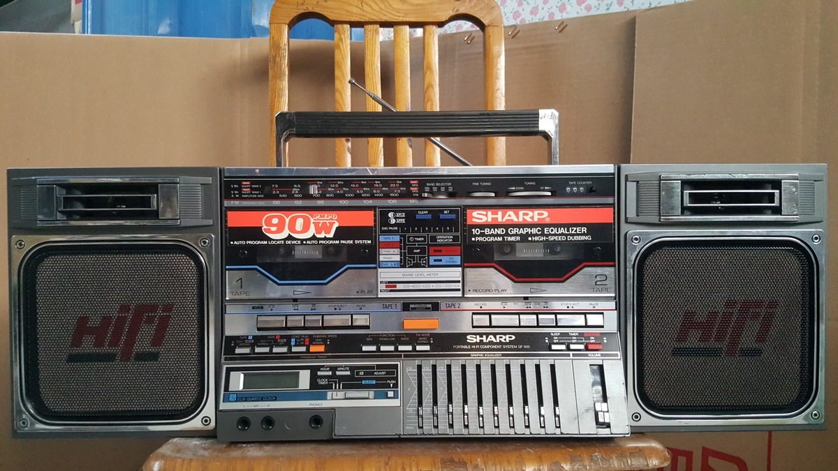 Sharp GF-888ZD] Sharp collection of machine sound treasure recorder nostalgic collection of electrical film and television props