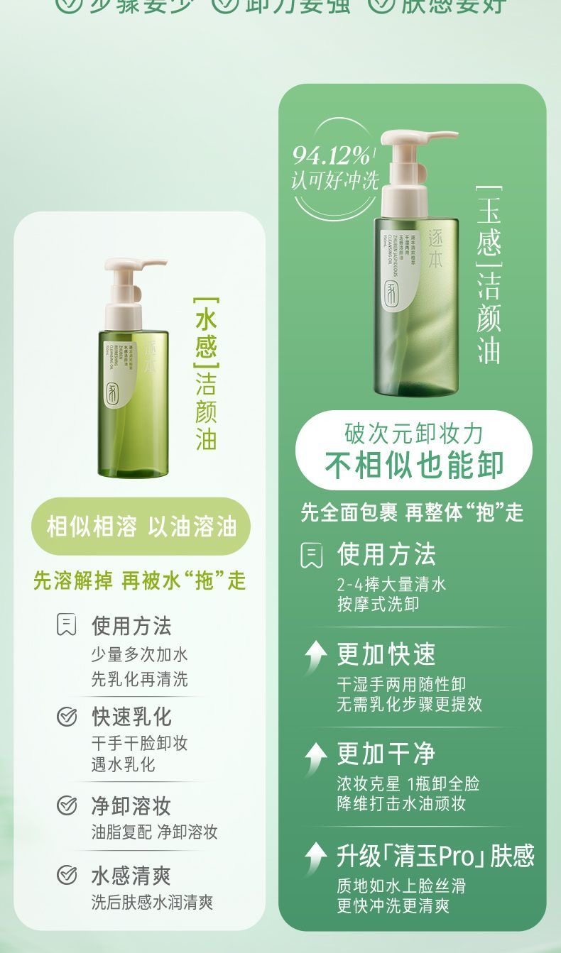Zhuben Cleansing Oil 150ml Qinghuan Plant Extract - Detail image 3