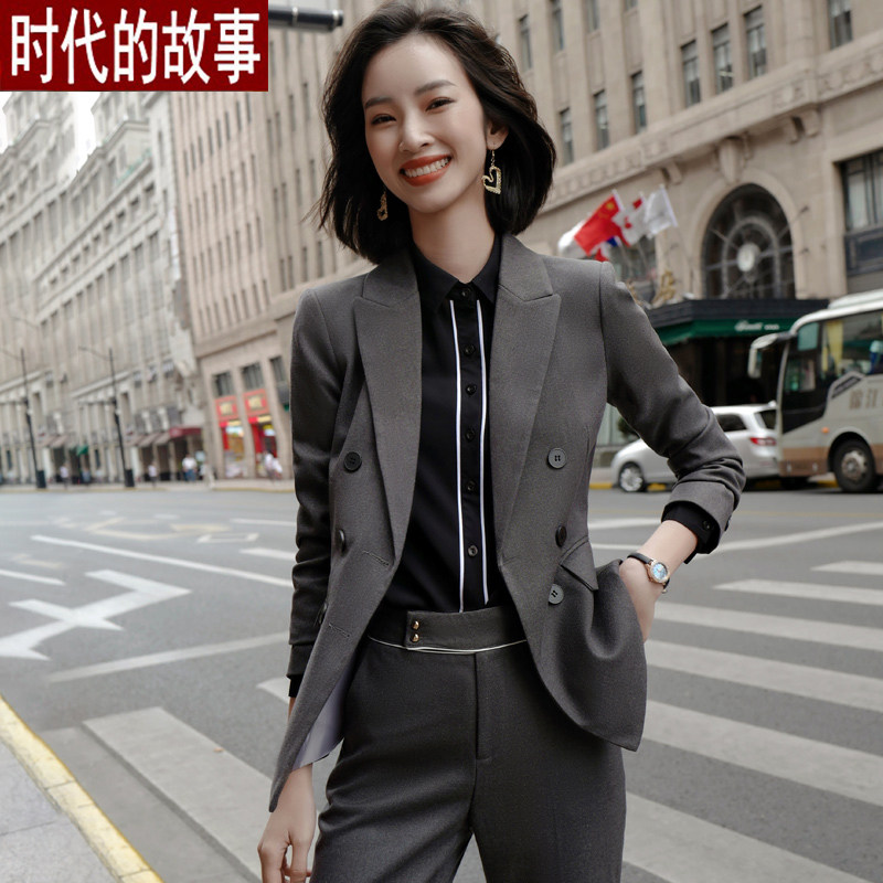 Korean version of Office clothes women's suits autumn and winter temperament college students small fragrant style overalls suit suit suit suit suit suit suit