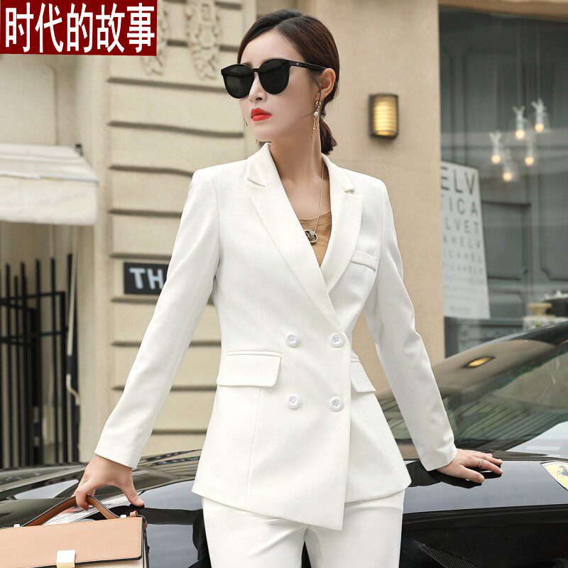 White Work Suit Women Suit Women Suit 2022 Early Spring New Fashion OL Small Balsamic fashion Inn Western-style clothes