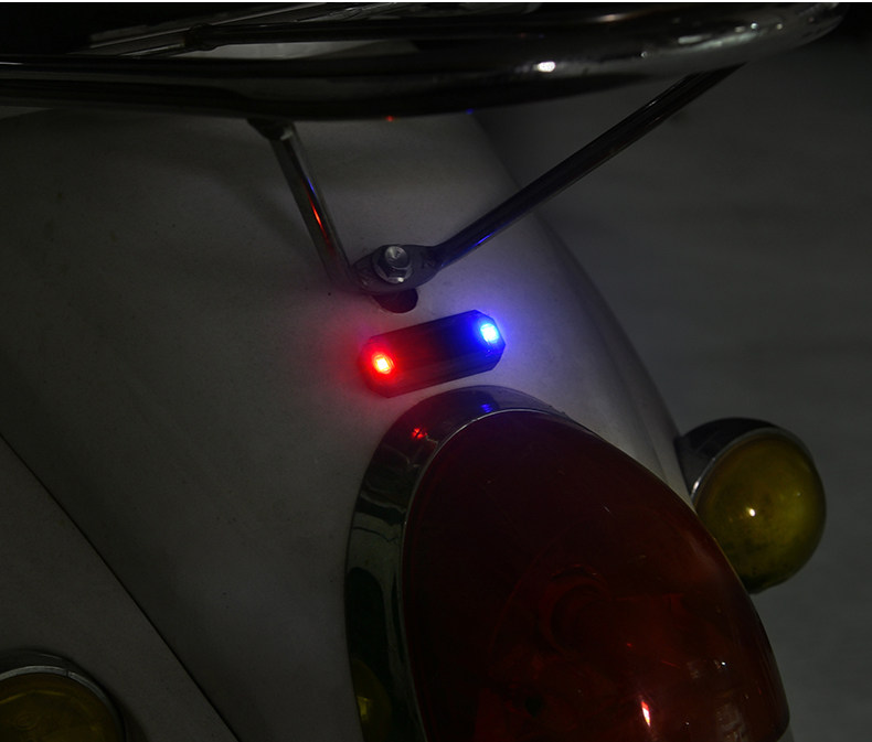 тюнинг фар 震动感应飞机灯车载免接线爆闪灯摩托车电动车夜间防追尾警示灯
