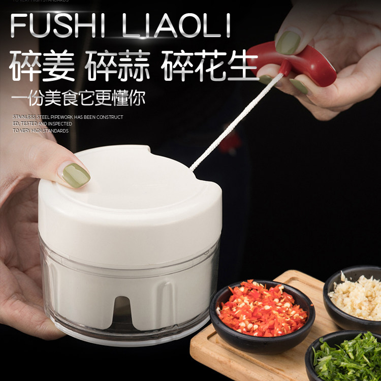 Garlic Clay God's home Hand-pull Stir Crushing Machine Garlic Hibiscus Small Cyclone Kitchen Small Manual Chili Garlic Press Garlic Press