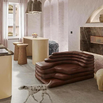 Burano Nordic designer Modern Seed Type Waterfall Multi-Sofa Free Combined Villa Hotel Sofa