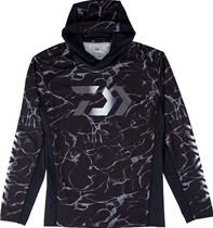 DAIWA Dawa new DE-37009 absorbent quick-drying hooded long-sleeved sunscreen clothes fishing clothes light and thin