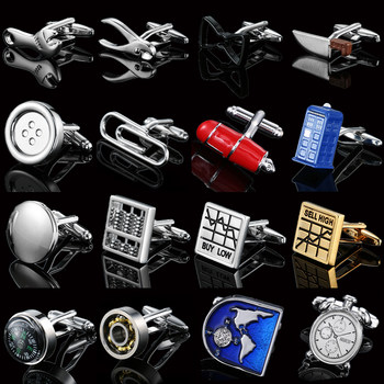 High-Quality French Cufflinks, Fountain Pen, Bearing Alarm Clock, Cuff Pins, Men's French Shirt Buttons, Suit Accessories, Gifts