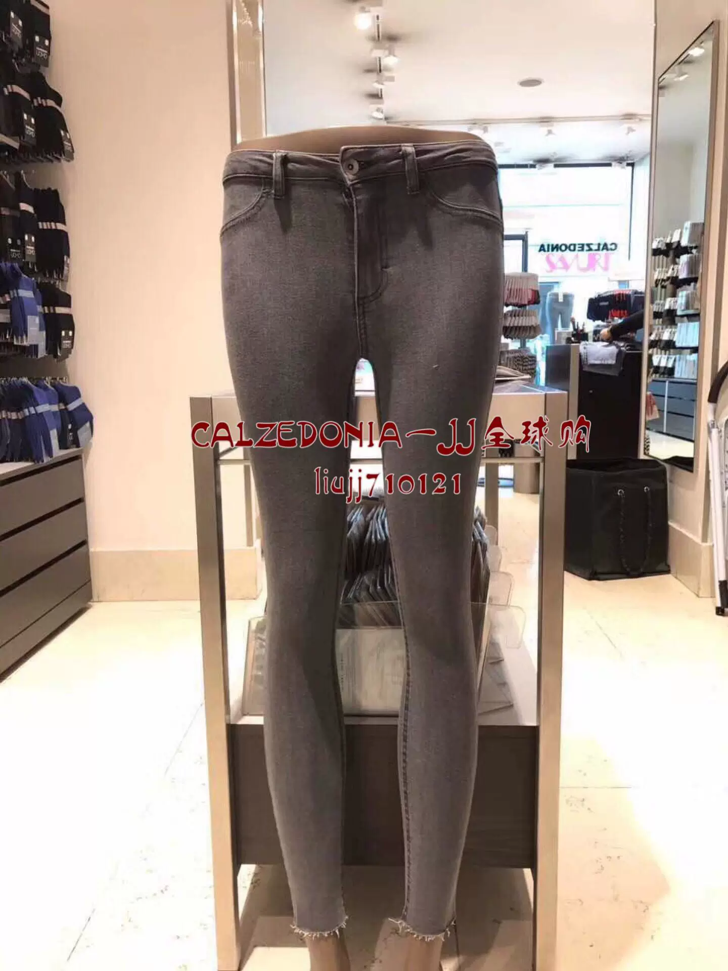 [【В наличии】Италия Calzedonia сверх-tight skinny стройнящие плотные базовые брюки0585]