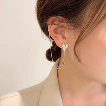 Loving Temperament Earbone Clip 18K Gold 25 Points Diamonds Integrated Advanced Sensation Small Crowd Design Personality Earthen Pendant Accessories