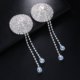 Europe and the United States new fashion round water drop fringed nipple stickers sexy rhinestones female body jewelry