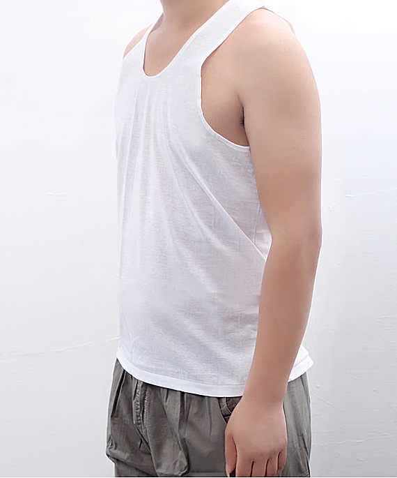 Thượng Hải đích thực thương hiệu hoa cúc nam cotton ngắn tay áo cũ áo len cổ áo cotton trắng tinh khiết cũ áo thun ba lỗ nữ thể thao