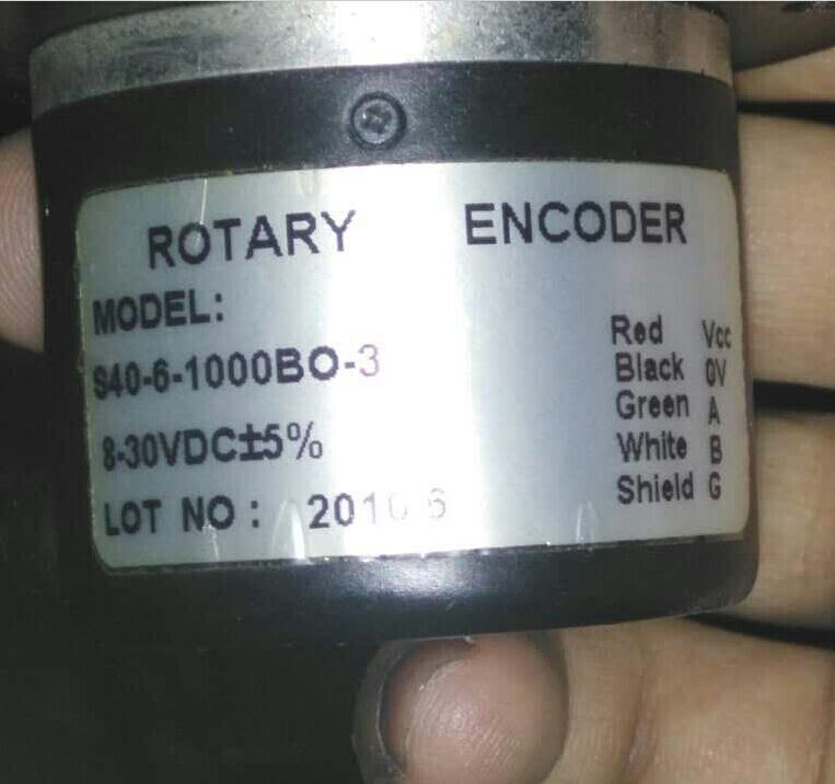 Hot new S40-6-1000BO-3 Rotary incremental encoder 1000p r outer diameter 40 Solid shaft 6