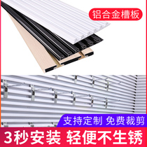 Aluminum alloy slotted plate Rack Plate hanging plate slotted plate pvc plastic accessories Decorative Wall Guitar Trough plate Wantonboard