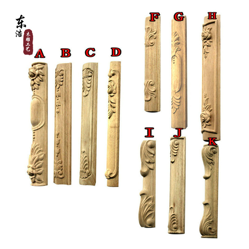 East Yang Wood Sculpture Post Eu Post Solid Wood Furniture Side Pillar Wood Carved Skirt Dental Plate TV Cabinet Bed Head Cabinet-Taobao