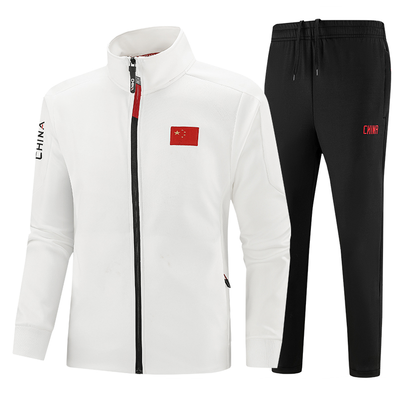 Chinese National Team Sportswear Set, Sports Student Training Sweatshirt Jacket, Men's and Women's Spring and Autumn Style Top, National Uniform Chinese National Team Sportswear Set, Sports Student Training Sweatshirt Jacket, Men's and Women's Spring and Autumn Style Top, National Uniform