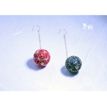 Hand Bow EarringsTai Blue Red Carpet and traditional handmade birthday present