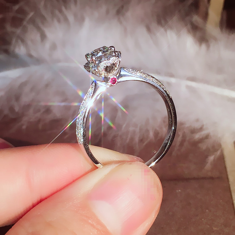 GIA Diamond Ring Girl 18k Platinum Diamond Ring A Kra Courting Wedding 50 Wedding Ring To Ring Custom