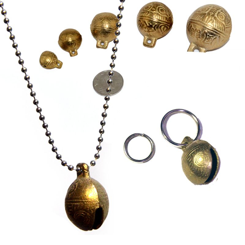 Dog Bells Pure Copper Bells Pet Bells Toys Jewelry Free Necklace