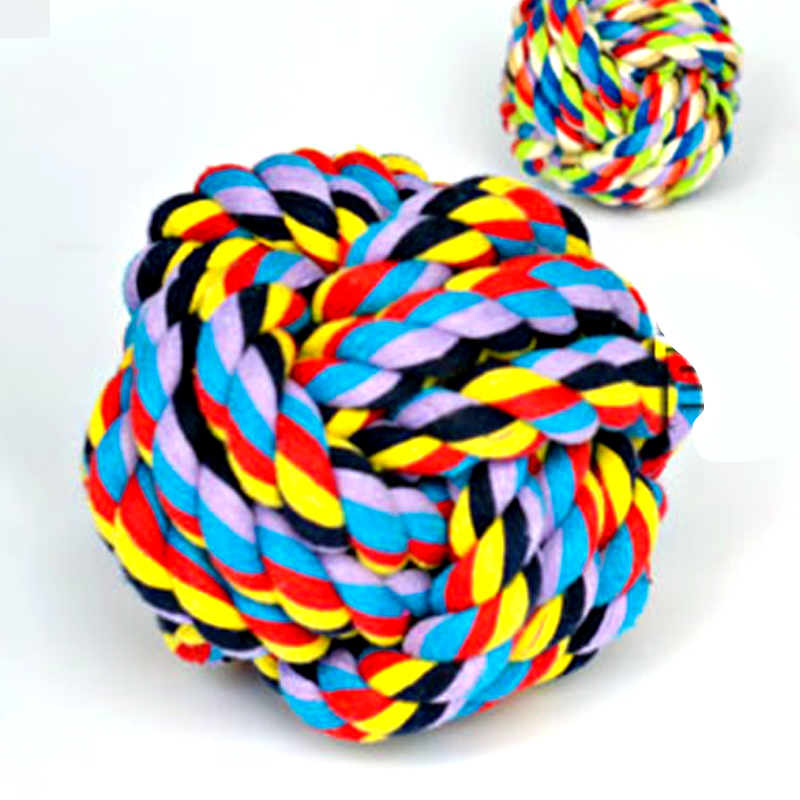 Pure cotton material Cotton thread ball Pet dog bite resistant cotton ball toy Large, medium and small optional