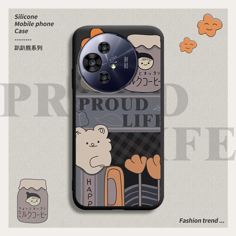 Suitable for Tcl P10 Mobile Phone Case, Silicone Soft Case T803H Protective Cover, Anti-Fall, Simple and Personalized, New Style for Men and Women, Cartoon Cute and Trendy