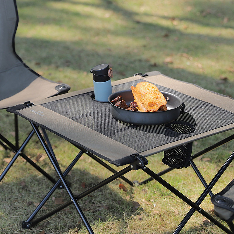 SunnyFeel mountain leaf outdoor camping folding table camping mesh table picnic dinner detachable table and chair cover