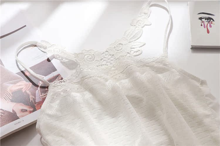 Mùa hè ren đẹp trở lại sling vest quấn ngực nữ ống hàng đầu để ngăn chặn ánh sáng bên trong mất một bộ đồ lót mỏng áo quây