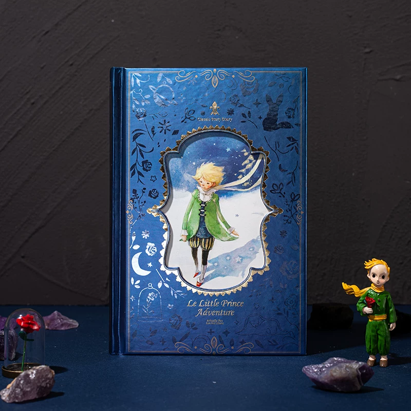 Полноцветная иллюстрационная книга, книга маленького принца, тетрадь-ведомость, дневник цветной страницы, изысканный блокнот с тиснением