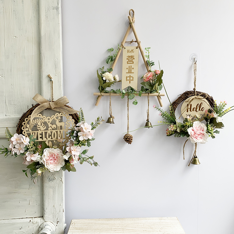 Open in Business Wall Wall Decoration Room Bedroom Wall Hanging Wall Hanging Accessories Flowers Dining Room TV Background Wall Pendant