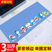 Cute mouse pad super large keyboard pad animation mouse pad female office desk pad large game computer pad customization