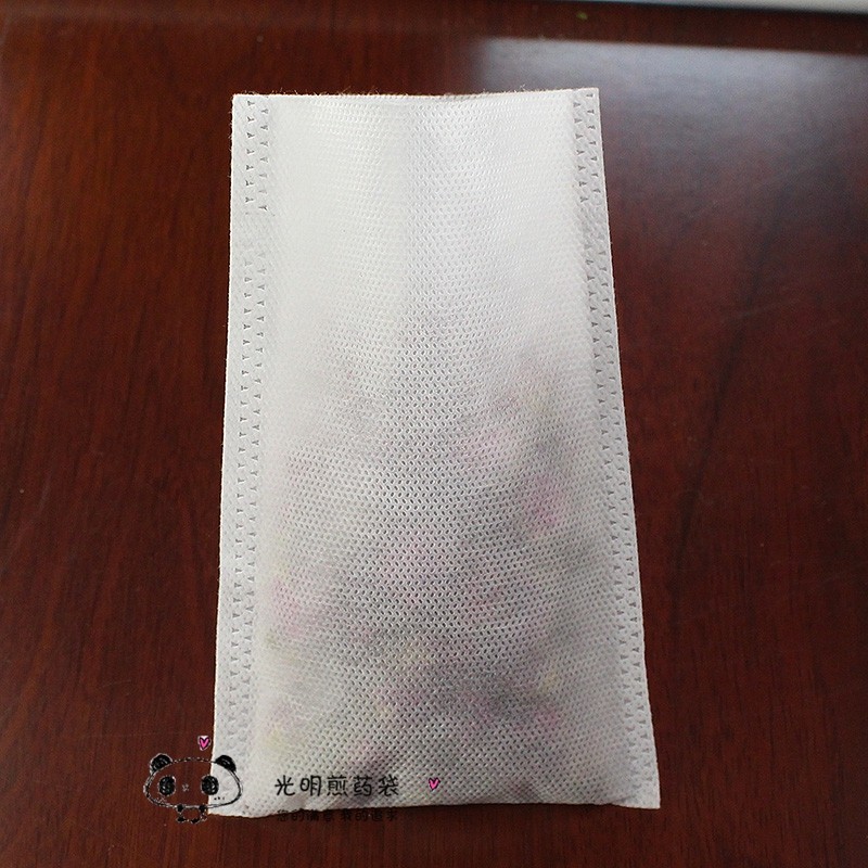 100个12*17cm热封不织布布袋中药煎药袋足浴泡脚包调料卤料袋反覆 覆用