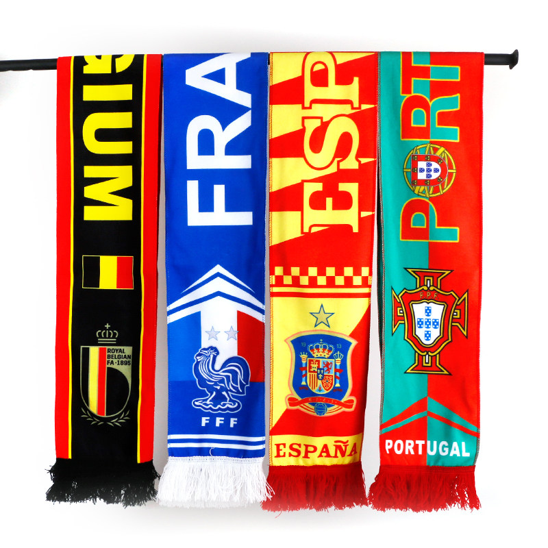 European Cup France Italy's top 24 national team fans help Wei Scarf soccer theme atmosphere decorated souvenirs