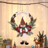 Рождественская винограда свадьба празднует винен Ранно сельский натуральный сухой цветок кольцо рождественское кружок