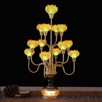 led Glass Lotus Flower Lamp Buddha Supply Lamp Buddha Guan Yin Front Lamp Buddha Desk Lamp Buddha Supplies Home Lamp