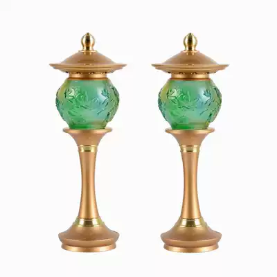 LED colorful lotus lanterns glazed lotus lanterns Buddha lanterns for Buddha lanterns Shrine lanterns