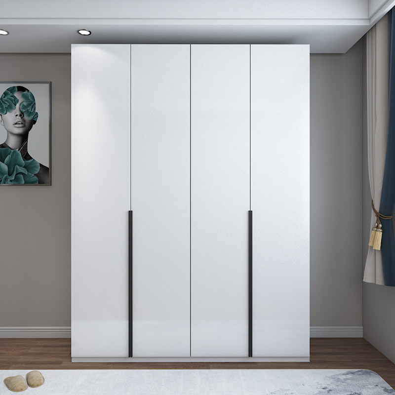 Wardrobe simple modern bedroom home 2 doors 3 doors storage cabinet white locker coat wardrobe balcony cabinet custom