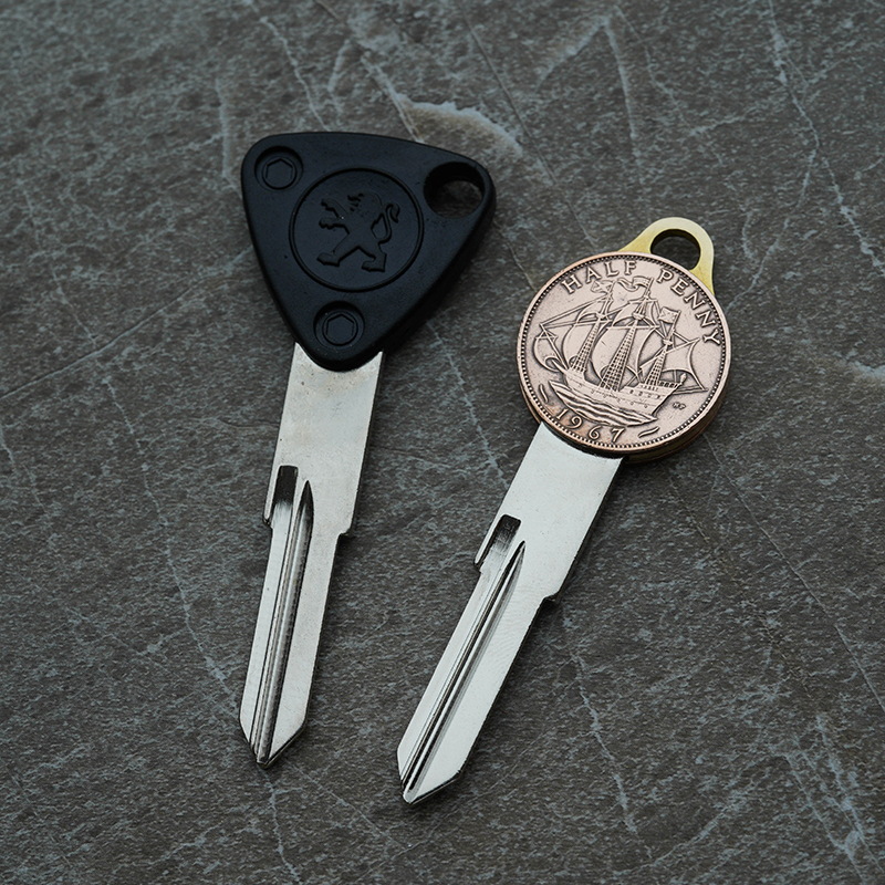 Logo Django Sf150 Motorcycle Key Blank, Retro Modification Parts, Keychain
