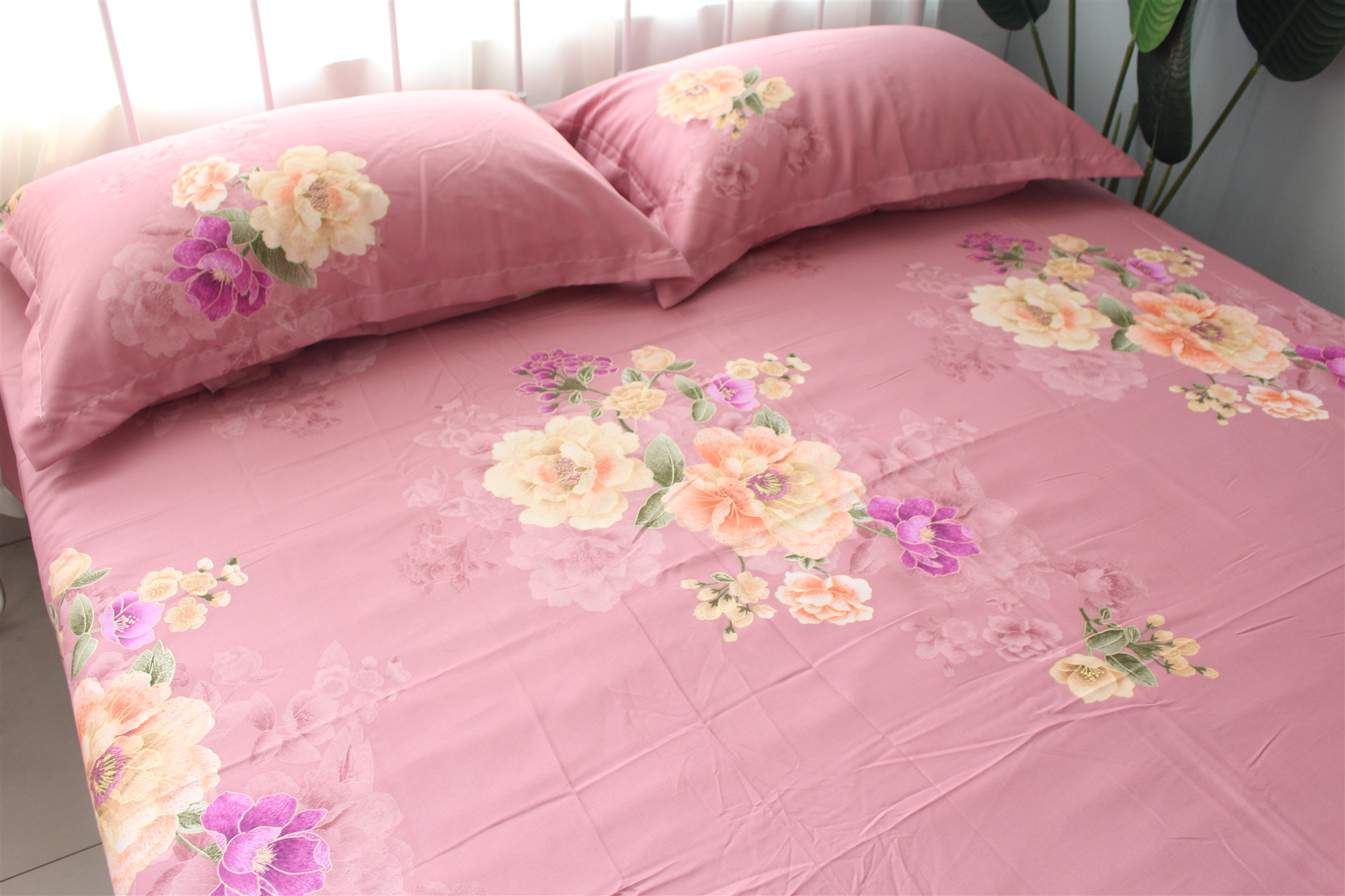 Mùa hè 60 Tencel Sheets Single Silk Country Garden Single Single Student Ký túc xá 1.51.8m Giường - Khăn trải giường ga giường cưới