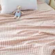 Ga bằng cotton một mảnh giường ký túc xá 1.5m2.0m1.8m đôi lanh đơn rửa sạch bông kẻ sọc giường bông Li - Khăn trải giường