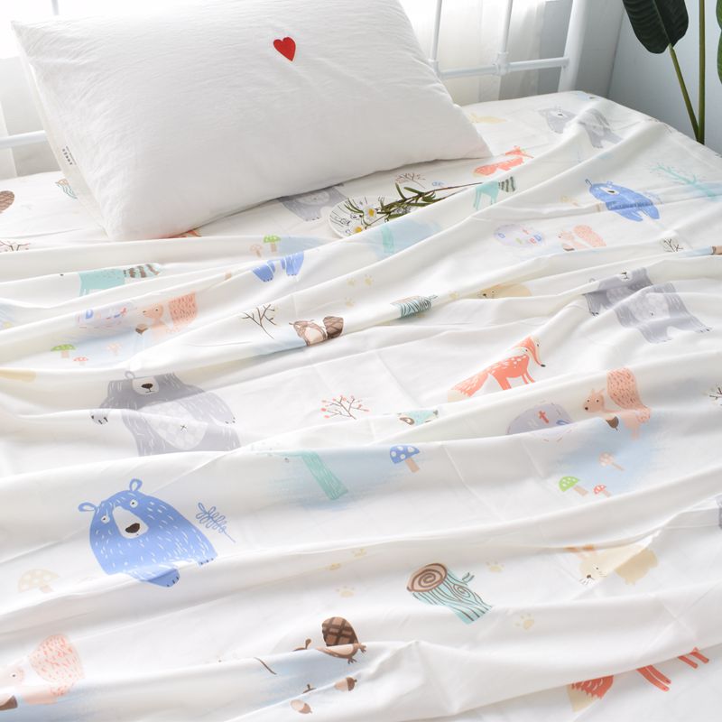 Tấm chắn gió 60 tấm vải cotton đơn mảnh 1.2 / 1.5 / 1.8 mét tấm đôi 2.0m tấm ga nệm
