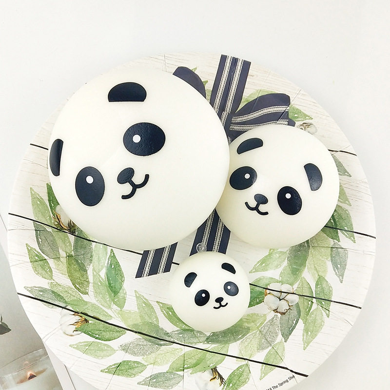 Squishy slow rebound cute 4cm decompression 7cm toy panda PU mobile phone backpack 10cm pendant spot