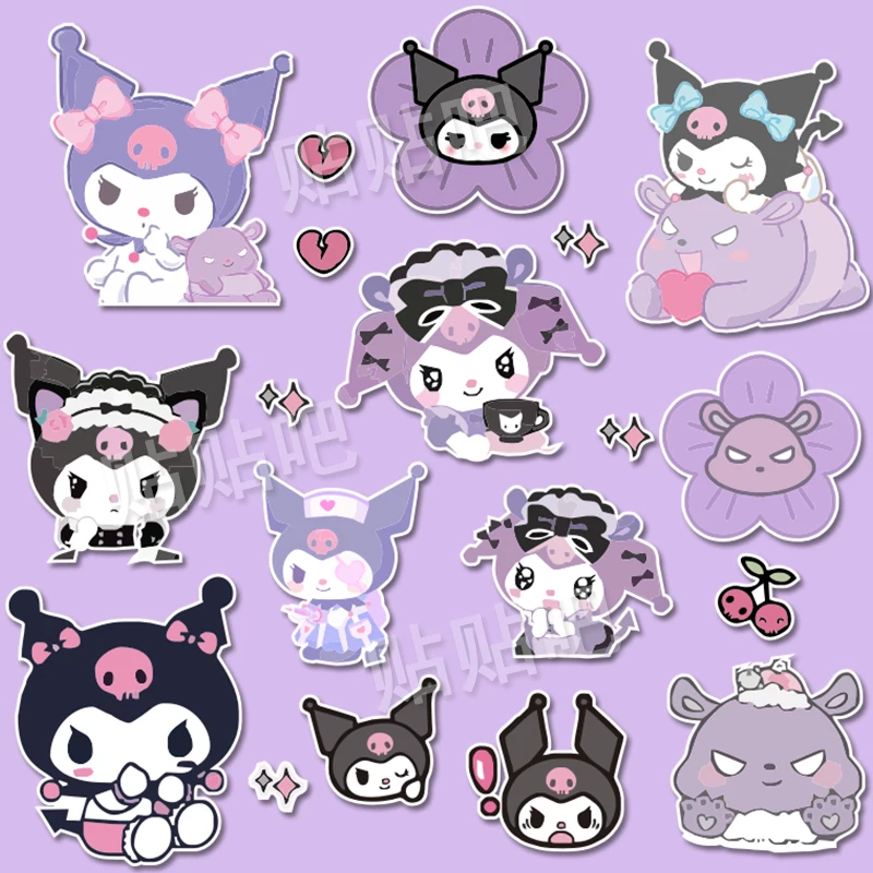 Cartoon cute laptop, sticker