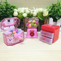 June 1 childrens gift KT cat shape storage box eraser creative DIY beaded bracelet student rubber stationery