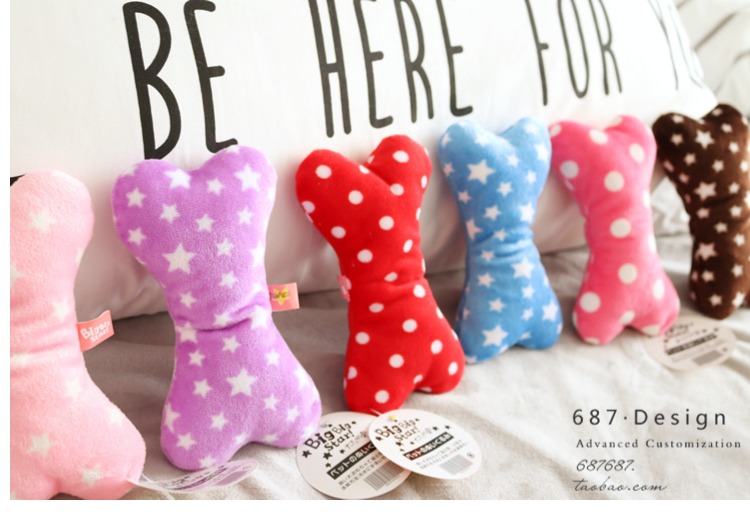 Cắn mèo đồ chơi Dễ thương sang trọng tiếng Nhật yêu thương xương nhỏ sữa chó nhai mèo răng hàm sao đồ chơi cho chó