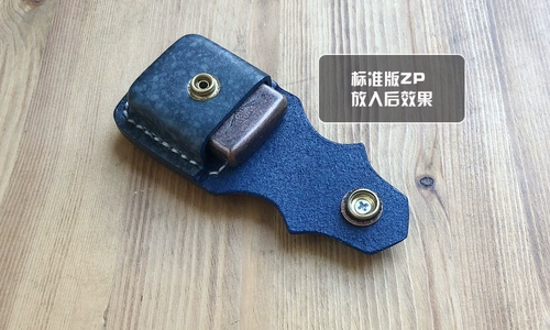 Зажигалка, импортный кожаный чехол ручной работы, воловья кожа