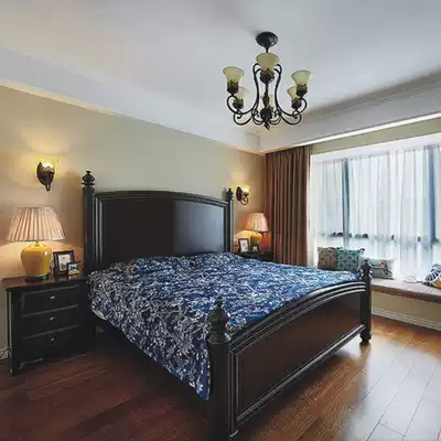 American Country Oak all solid wood sheets double bed 1 8 meters modern simple air pressure high Box Storage Bed 1 5m