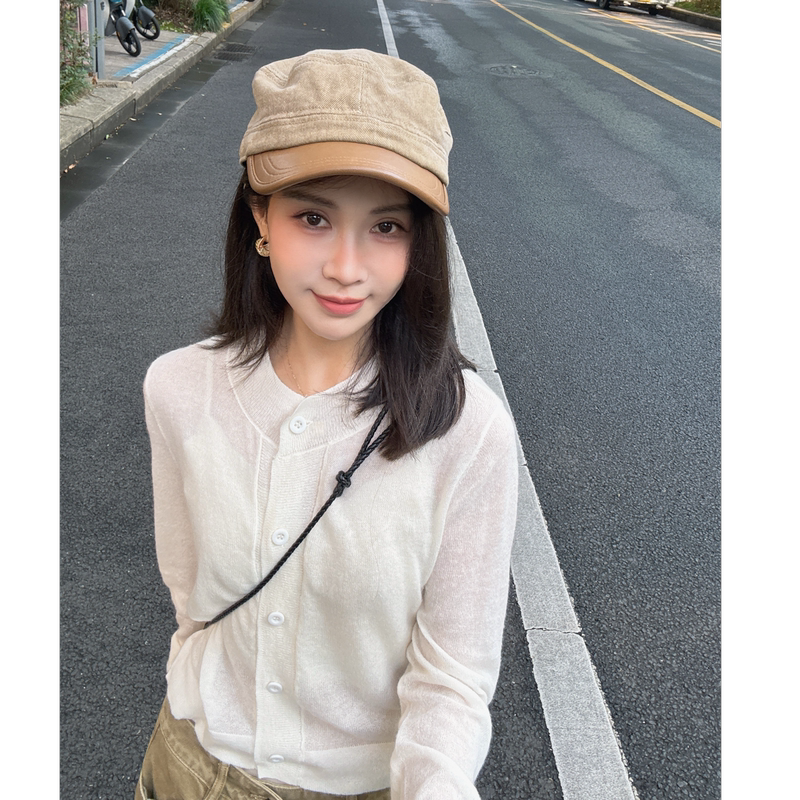 Lyxzx Size Is Similar to [a Beam of Light] Early Autumn New Fashion Casual and Versatile Knit Cardigan 86849