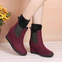 Sanmingmei rain boots womens mid-tube warm rain boots non-slip plus velvet water shoes rubber shoes adult water boots overshoes