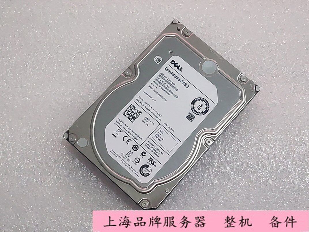 DELL Dell 0RWV72 3T 7 2K 3 5 SATA ST3000NM0033 server hard disc
